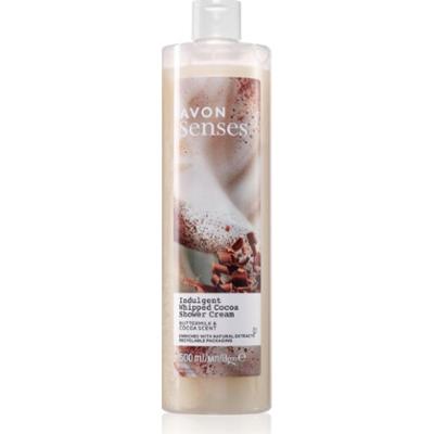 Avon Senses Indulgent Whipped Cocoa rewitalizujący krem pod prysznic 500 ml