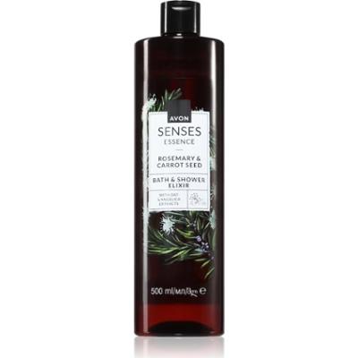 Avon Senses Essence Rosemary & Carrot Seed kremowy żel pod prysznic i do kąpieli 500 ml