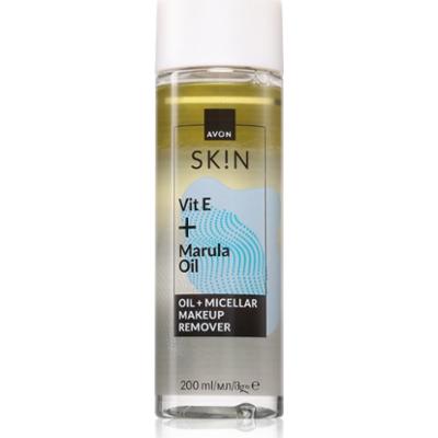 Avon Sk!n Vit E + Marula Oil dwufazowy płyn do demakijażu 200 ml