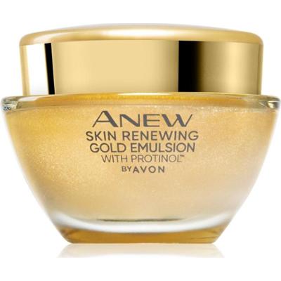 Avon Anew Skin Renewing Gold Emulsion nawilżający krem przeciwzmarszczkowy na noc 50 ml