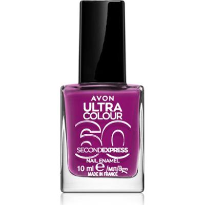 Avon Ultra Colour 60 Second Express szybkoschnący lakier do paznokci odcień Grape Escape 10 ml