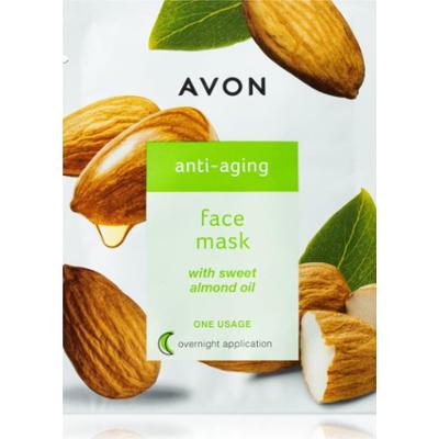 Avon Face Mask Anti-Aging odmładzająca maseczka do twarzy z olejkiem migdałowym 30+ 8 ml
