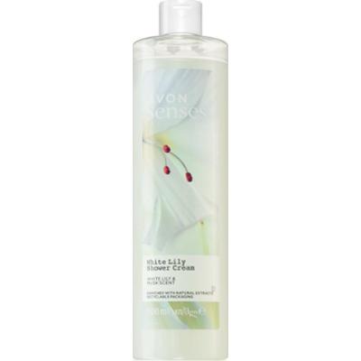 Avon Senses White Lily & Musk pobudzający krem pod prysznic 500 ml