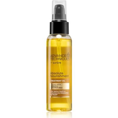 Avon Advance Techniques Absolute Nourishment odżywczy olejek do włosów z olejkiem arganowym Z olejkiem kokosowym. 100 ml