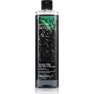 Avon Senses Natures Edge żel pod prysznic i szampon 2w1 dla mężczyzn 500 ml