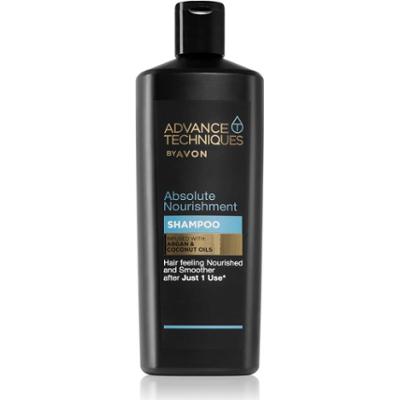 Avon Advance Techniques Absolute Nourishment odżywczy szampon z marokańskim olejkiem arganowym do wszystkich rodzajów włosów 700 ml