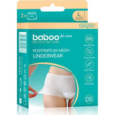 Baboo Postpartum Mesh Pants majtki poporodowe rozmiar L rozmiar L 2 szt.
