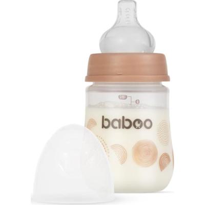 Baboo Anti-colic Feeding Bottle butelka antykolkowa dla dzieci od urodzenia Au Naturale, 0 m+ 180 ml