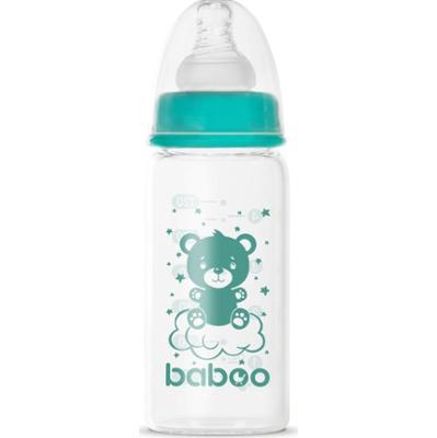 Baboo Anti-colic Glass Feeding Bottle Narrow Neck butelka do karmienia 0m+ 120 ml