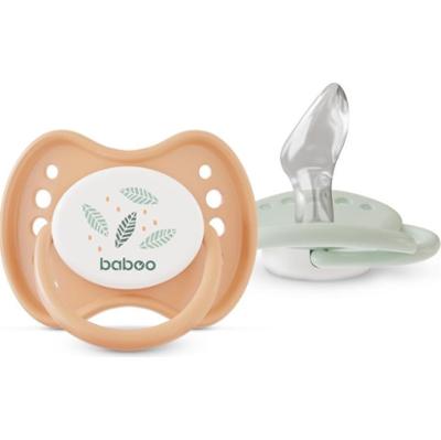 Baboo Soothers Silicone Orthodontic with Case smoczek Peachy Keen 0-6 m 2 szt.