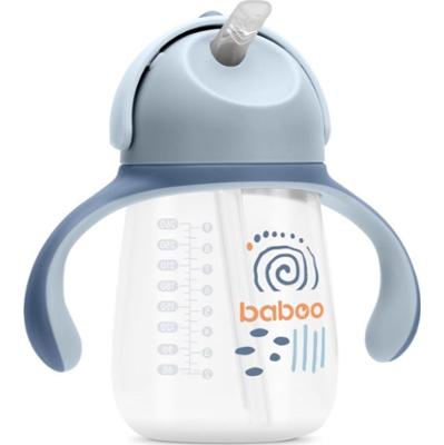 Baboo Cup with Silicone Straw kubek ze słomką Blue Haze 9m+ 260 ml