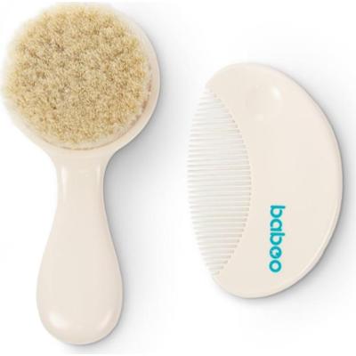 Baboo Baby Hair Brush and Comb Set zestaw do włosów dla dzieci od urodzenia 2 szt.