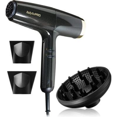 BaByliss PRO Falco Hair dryer BLACK & GOLD suszarka do włosów ze zintegrowaną funkcją jonizacji 1 szt.