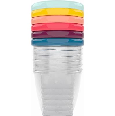 Babymoov Bowls Multicolor miska z wieczkiem 6x250 ml