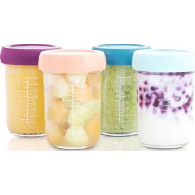 Babymoov Bowls Glass miska z wieczkiem Glass 4x220 ml