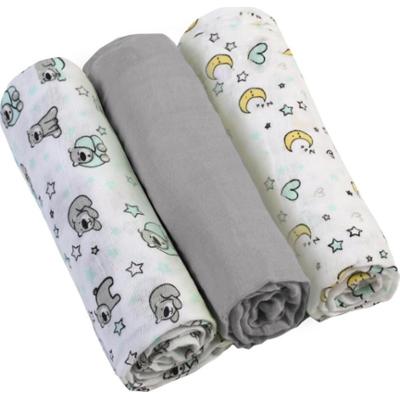 BabyOno Diaper Super Soft pieluchy wielorazowe Grey 70 × 70 cm 3 szt.
