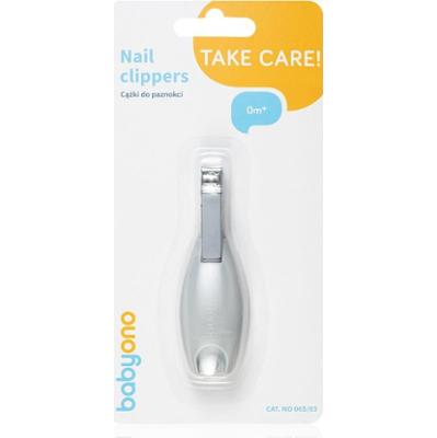 BabyOno Take Care cążki do paznokci dla dzieci Grey 1 szt.