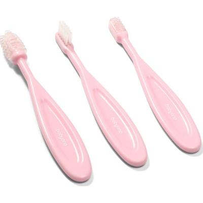 BabyOno Toothbrush szczoteczka do zębów dla dzieci Pink 3 szt.