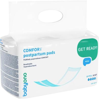 BabyOno Get Ready Mom wkładki poporodowe Comfort 10 szt.