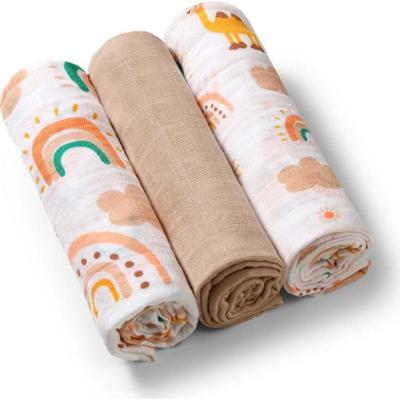 BabyOno Take Care Muslin Diapers pieluchy wielorazowe Beige 3 szt.