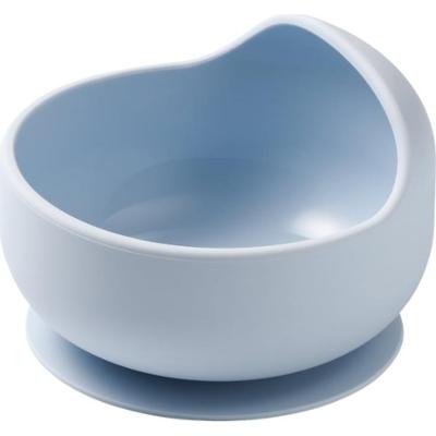 BabyOno Siilicone Plate 6m+ miska silikonowa z przyssawką 6 m+ Blue 1 szt.