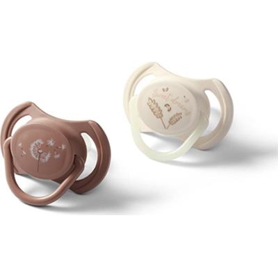 BabyOno Take Care Symmetrical Silicone Soothers smoczek Day & Night 18m+ 2 szt.