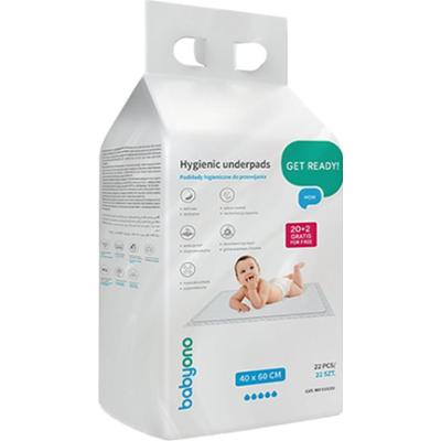 BabyOno Get Ready Hygienic Underpads jednorazowe maty do przewijania 40 x 60 cm 22 szt.