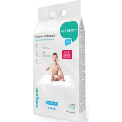 BabyOno Get Ready Hygienic Underpads jednorazowe maty do przewijania 60x90 cm 12 szt.