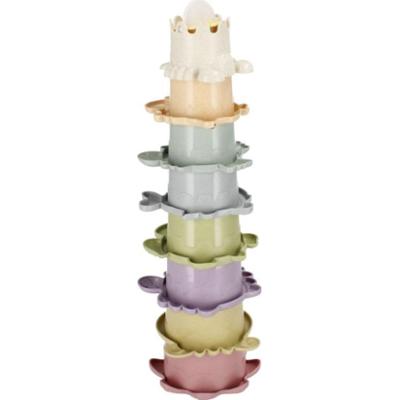 Bam-Bam Stacking Cups kubeczki do układania wieży 6m+ Tower 8 szt.