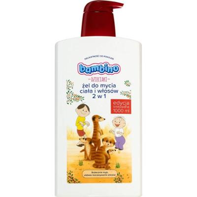 Bambino Kids Bolek and Lolek 2 in 1 szampon i żel pod prysznic 2w1 dla dzieci Meerkats 1000 ml