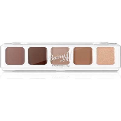 Barry M Mini Palette kremowe cienie do powiek odcień The Nudes 5,1 g