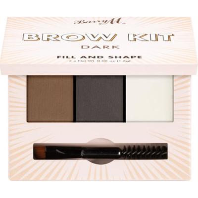 Barry M Fill and Shape Brow Kit paleta do regulacji brwi odcień Dark 3x1,5 g