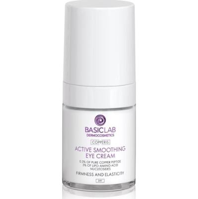 BasicLab Dermocosmetics Copperis wygładzający krem pod oczy na dzień 18 ml