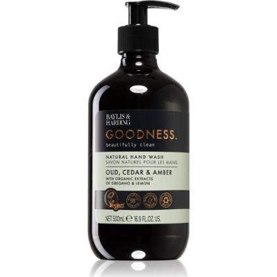 Baylis & Harding Goodness Oud, Cedar & Amber naturalne mydło w płynie do rąk 500 ml