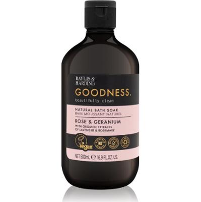 Baylis & Harding Goodness Rose & Geranium piana do kąpieli o zapachu kwiatów 500 ml