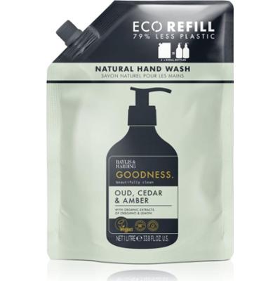 Baylis & Harding Goodness Oud, Cedar & Amber naturalne mydło w płynie do rąk REFILL 1000 ml