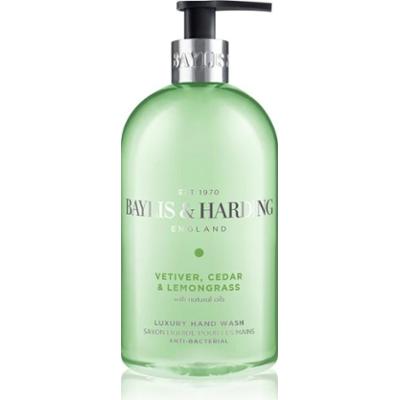 Baylis & Harding Vetiver, Cedar & Lemongrass Anti-Bacterial mydło w płynie do rąk 500 ml