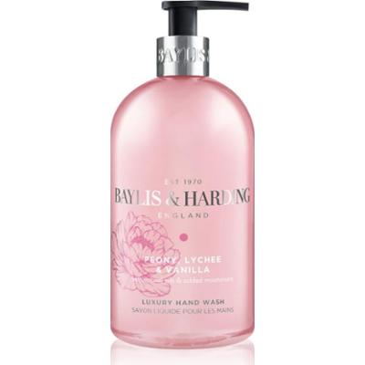 Baylis & Harding Peony, Lychee & Vanilla mydło w płynie do rąk o działaniu nawilżającym 500 ml