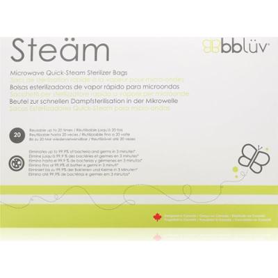 BBLÜV Steäm torebki do sterylizacji do kuchenki mikrofalowej 24 x 21 cm 6 szt.