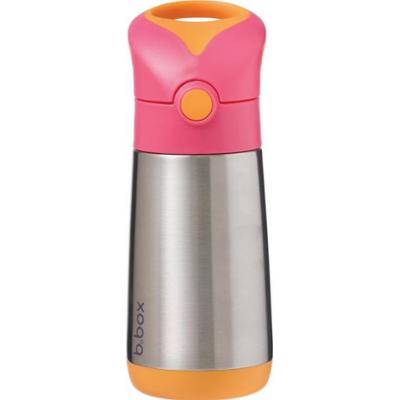 B.Box Thermos Mini termos ze słomką Pink Orange 350 ml
