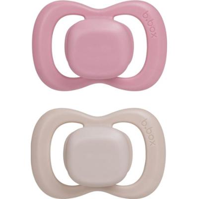 B.Box Silicone 6m+ smoczek Berry/Blush 2 szt.