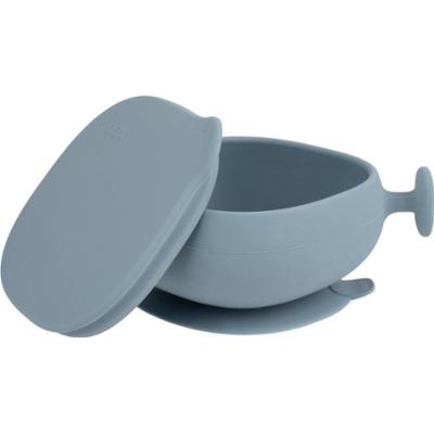 B.Box Silicone Bowl miska silikonowa z wieczkiem Blue 300 ml