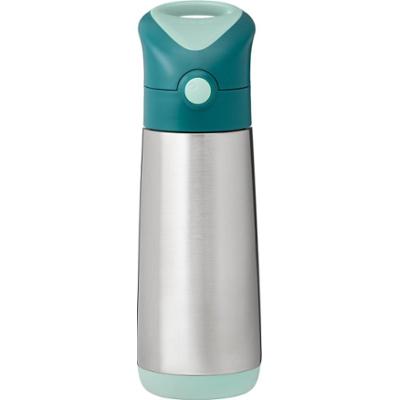 b.box Insulated Drink Bottle termos ze słomką Emerald Forest 500 ml