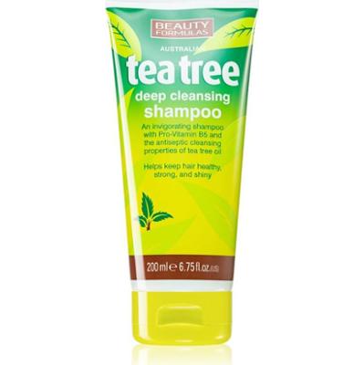 Beauty Formulas Tea Tree szampon głęboko oczyszczający 200 ml