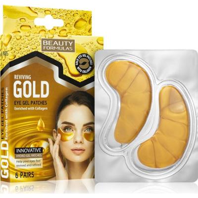 Beauty Formulas Gold hydrożelowa maska wokół oczu z kolagenem 6 szt.
