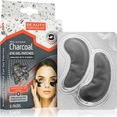 Beauty Formulas Charcoal hydrożelowa maska wokół oczu z aktywnym węglem 6 szt.