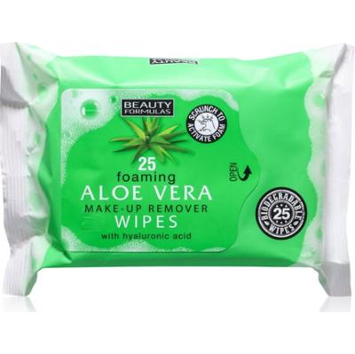 Beauty Formulas Aloe Vera nawilżane chusteczki oczyszczające z kwasem hialuronowym 25 szt.