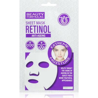 Beauty Formulas Retinol maseczka w płachcie przeciw starzeniu się skóry 1 szt.