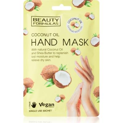 Beauty Formulas Coconut Oil maseczka głęboko nawilżająca do rąk 1 szt.