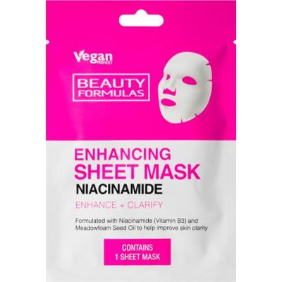 Beauty Formulas Niacinamide maska odżywcza w płacie 1 szt.